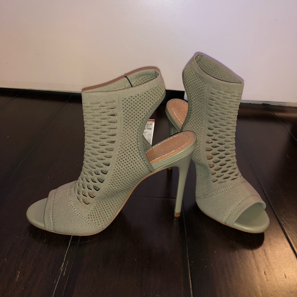 Zara cage sandals-army green